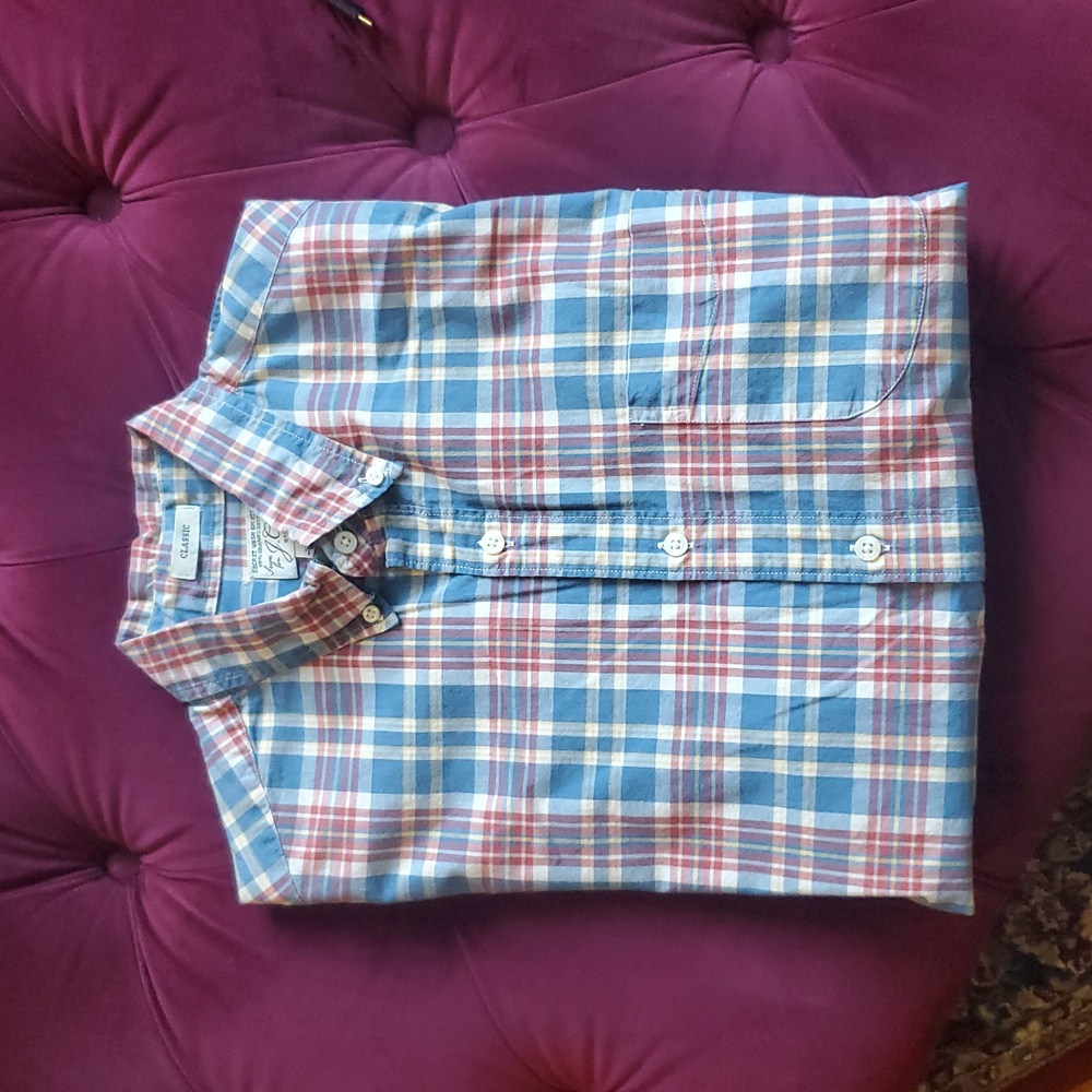J. Crew Multicolor Plaid Button Down Shirt